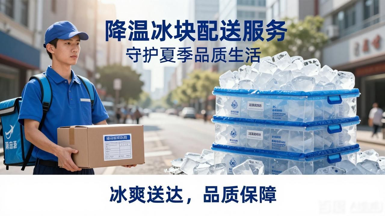 降温冰块配送服务 守护滨海夏季品质生活